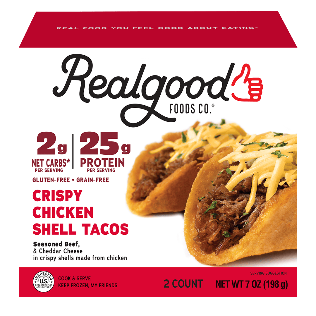 Real Good Foods Announces Launch of Crispy Chicken Shell Tacos in