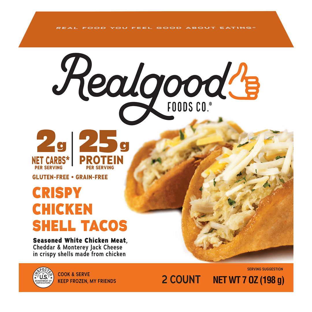 Real Good Foods Announces Launch of Crispy Chicken Shell Tacos in