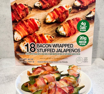Bacon Wrapped Stuffed Jalapeños in the Air Fryer