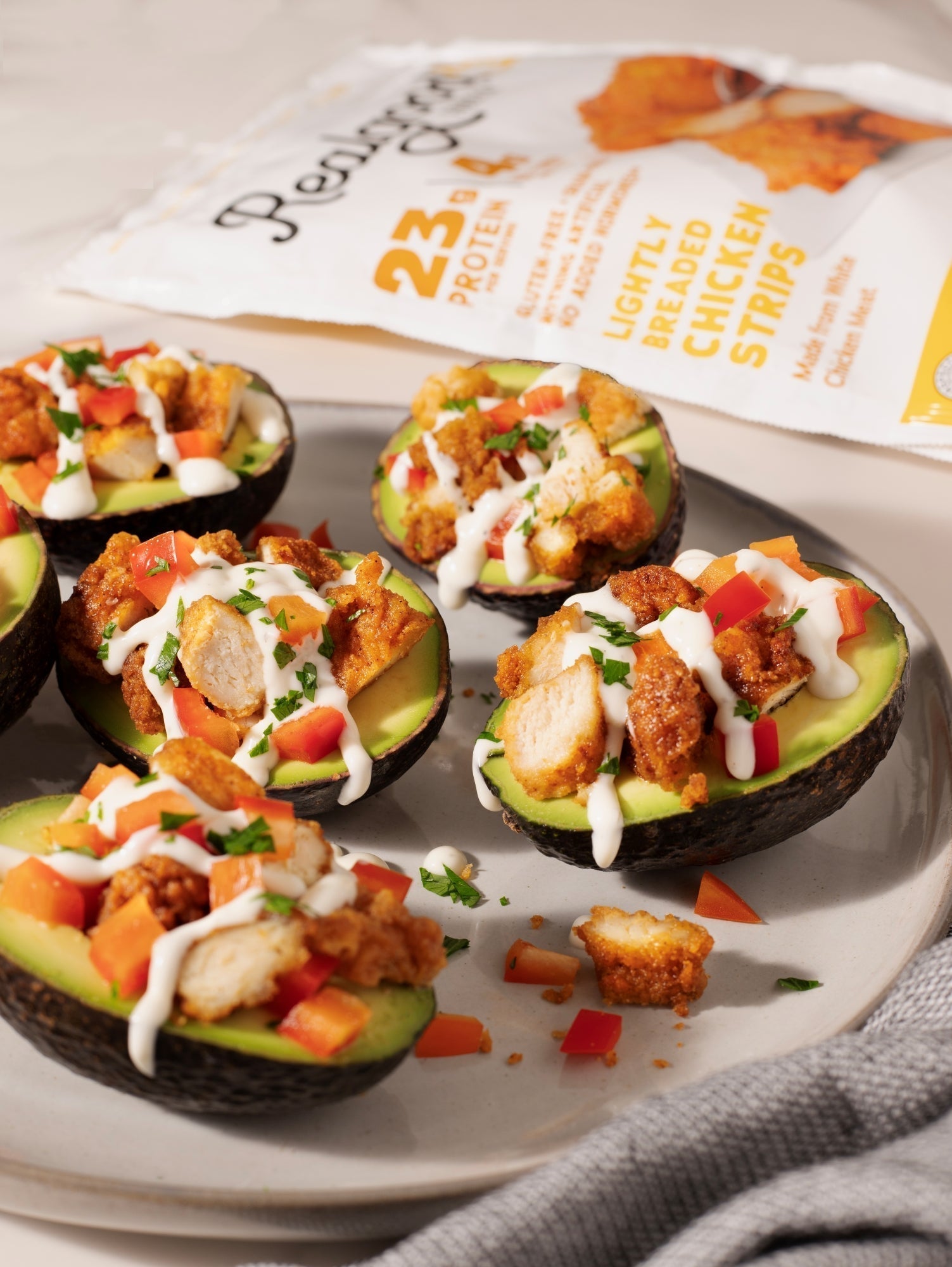 Southwestern Stuffed Avocado with Greek Yogurt Drizzle