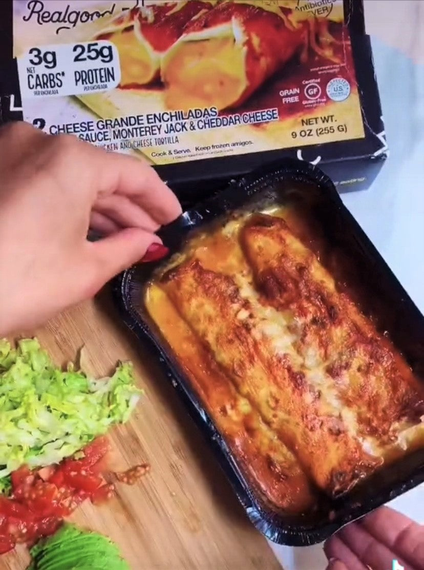 The Real Good Food Company® Grande Cheese Enchiladas Frozen Meal