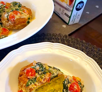 Low Carb Tuscan Styled Stuffed Chicken