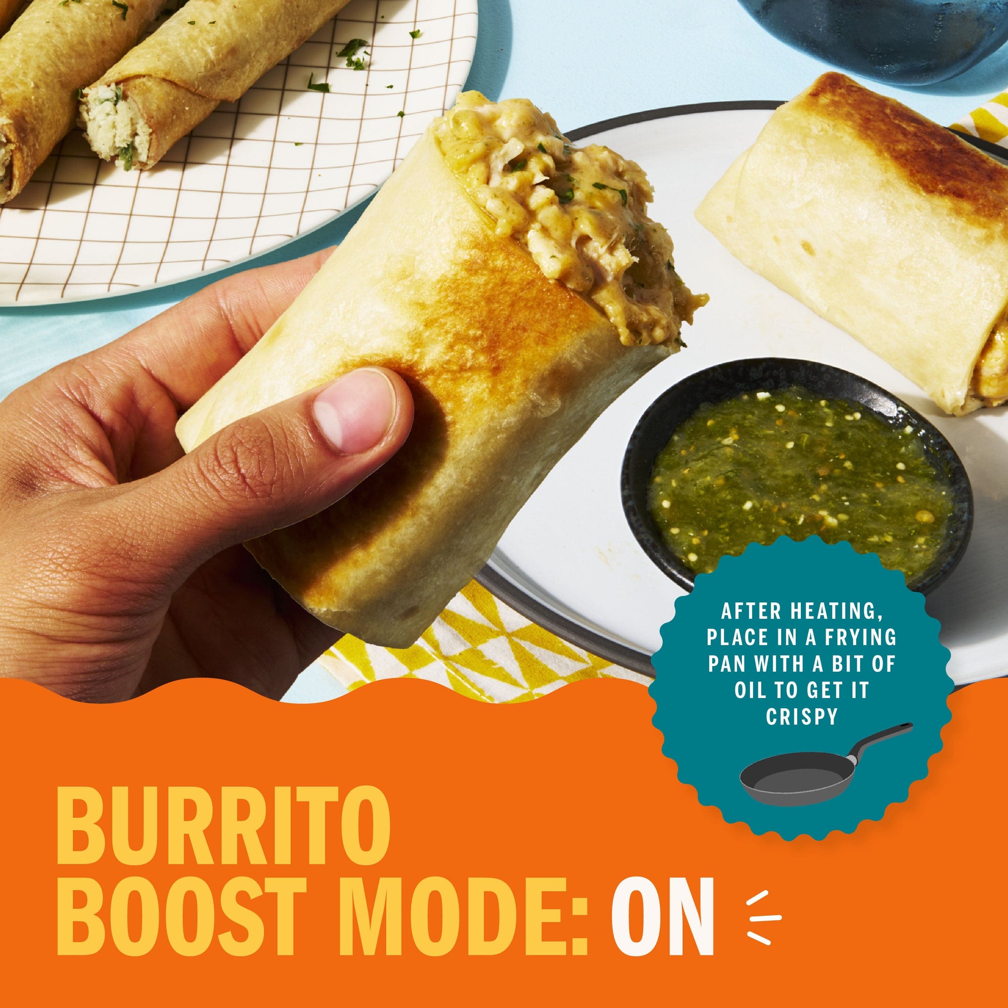 Chicken & Three Cheese Burritos