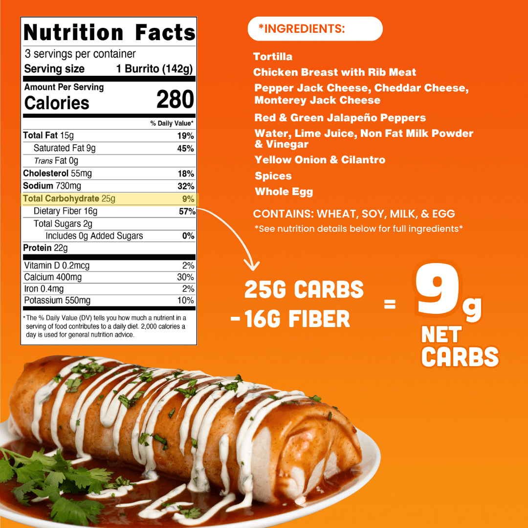 Chicken & Three Cheese Burritos