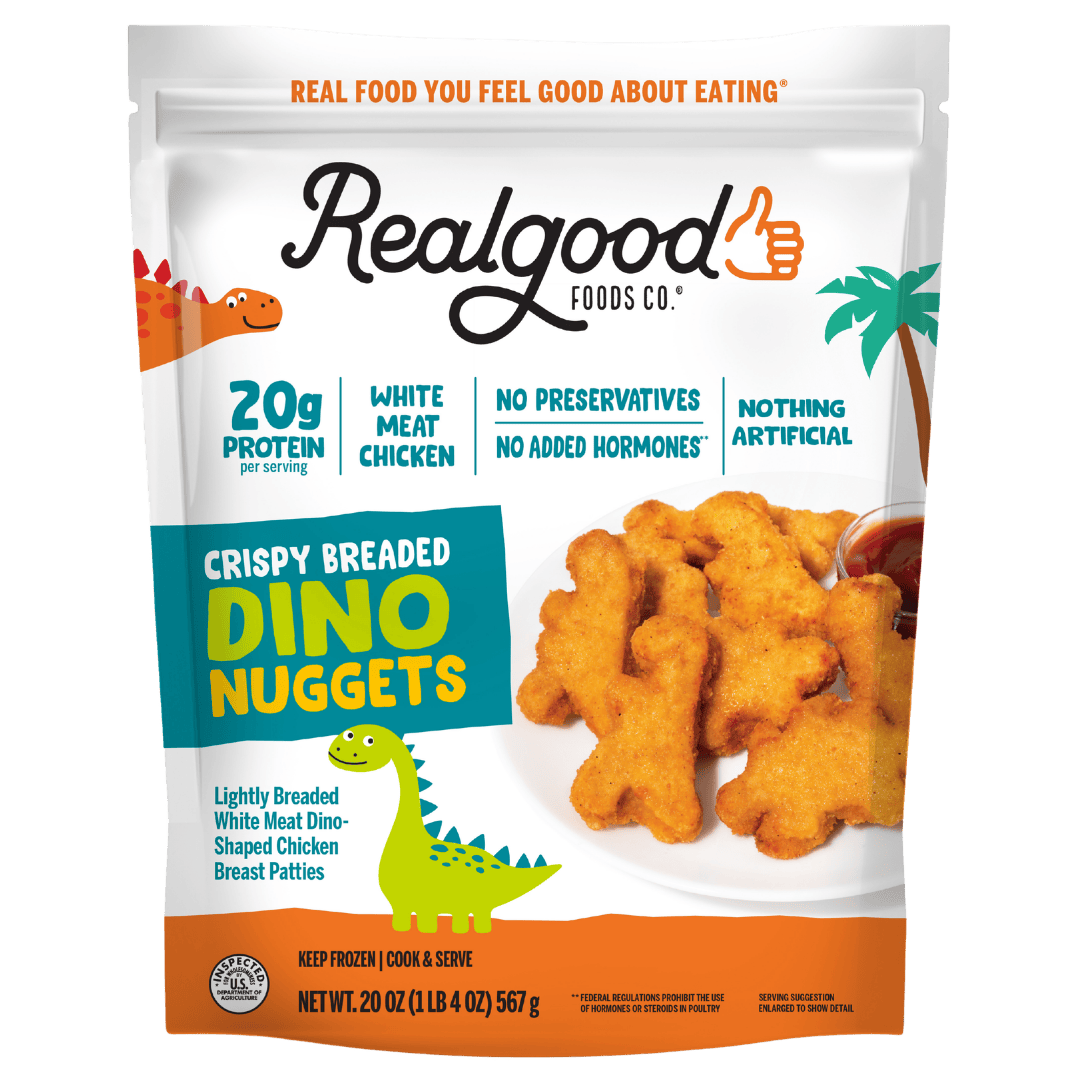 Real Good Foods Lightly Breaded Dino Chicken Nuggets