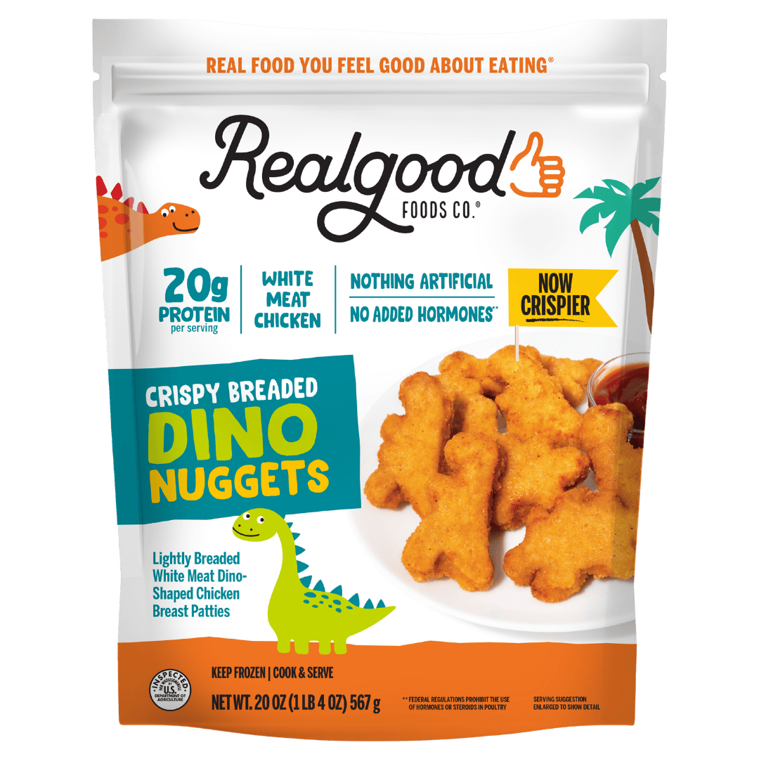 Real Good Foods Lightly Breaded Dino Chicken Nuggets