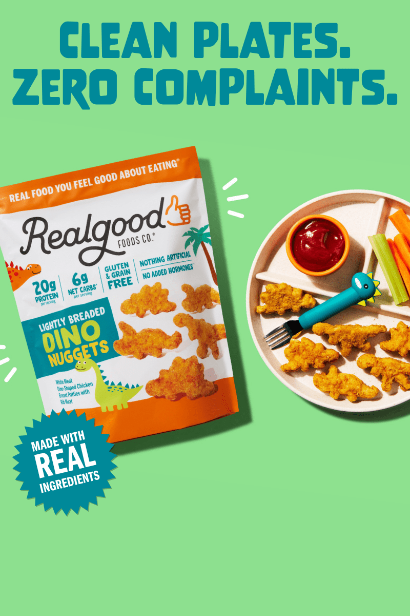 banner for Real Good Dino Nuggets