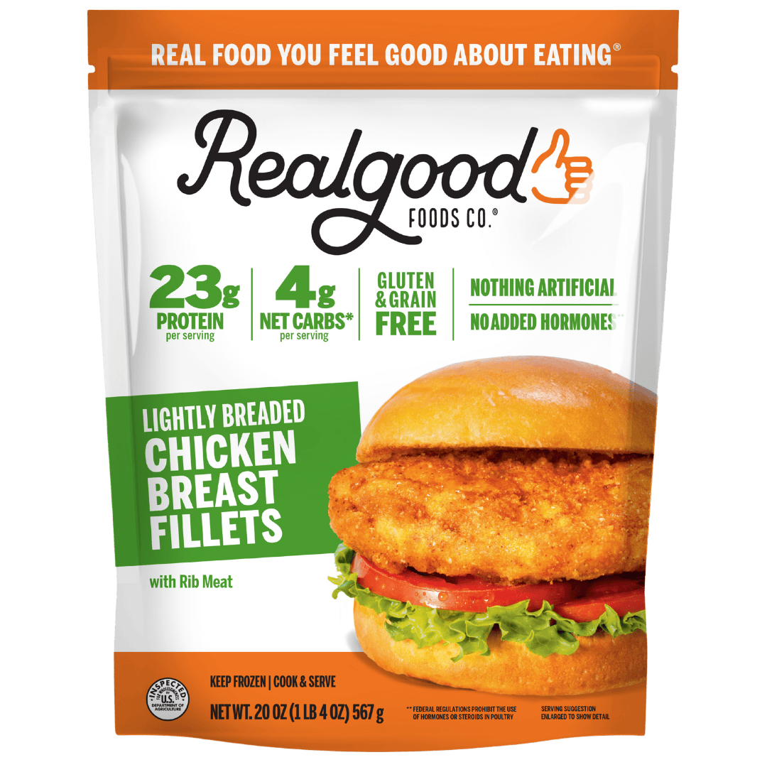 Lightly Breaded Chicken Breast Fillets | High Protein | Real Good Foods