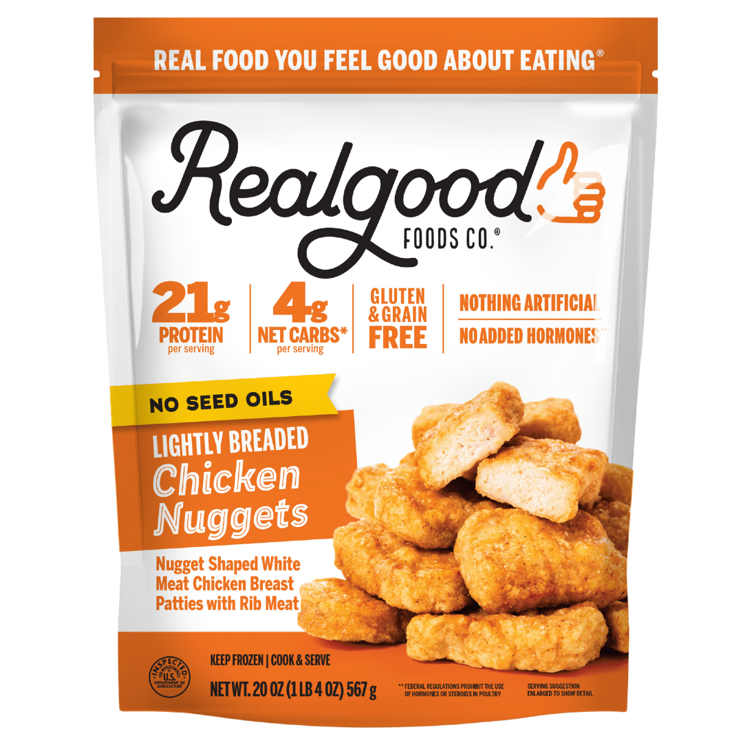 bag of real good foods chicken nuggets