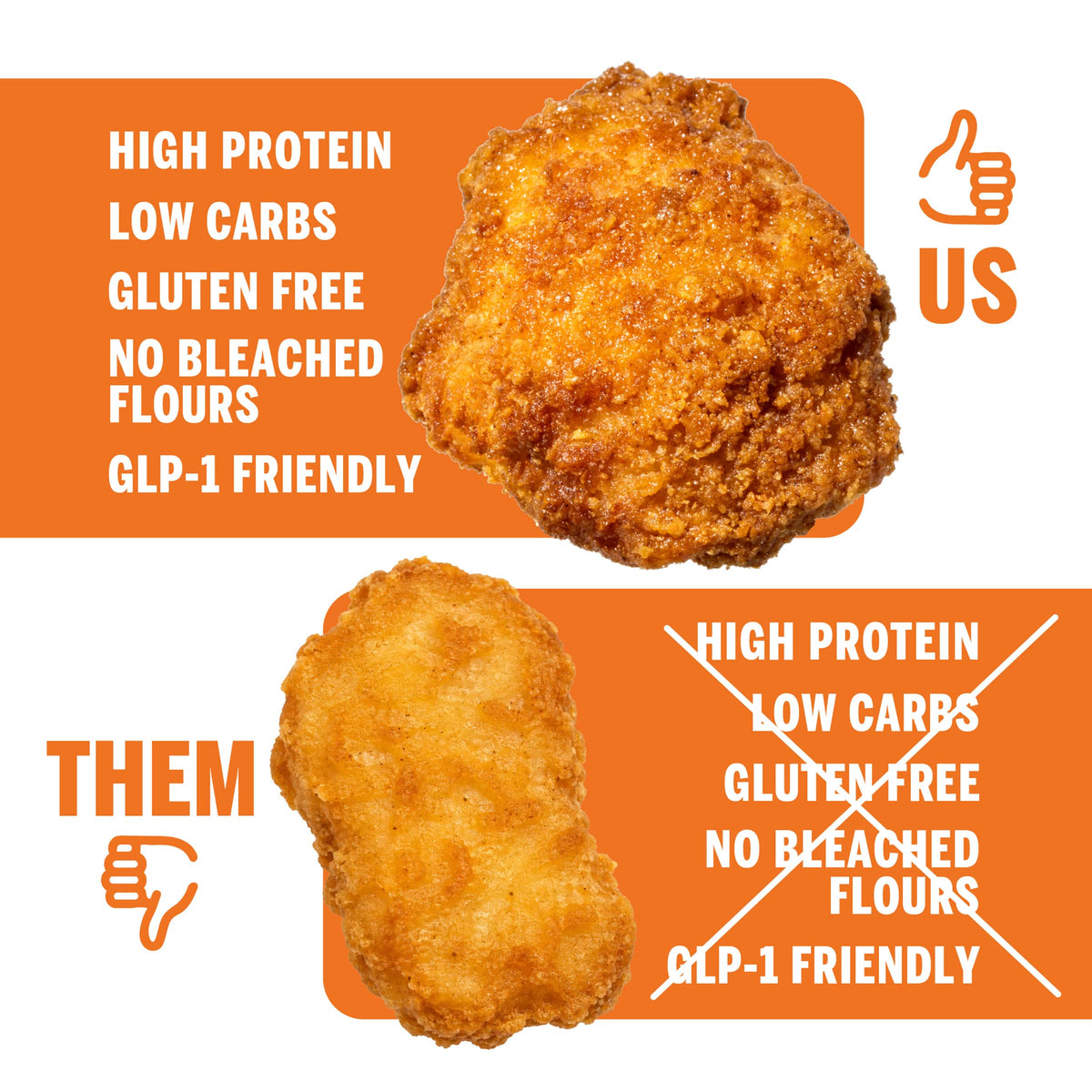 Real Good Foods Lightly Breaded Chicken Nugget Chunks