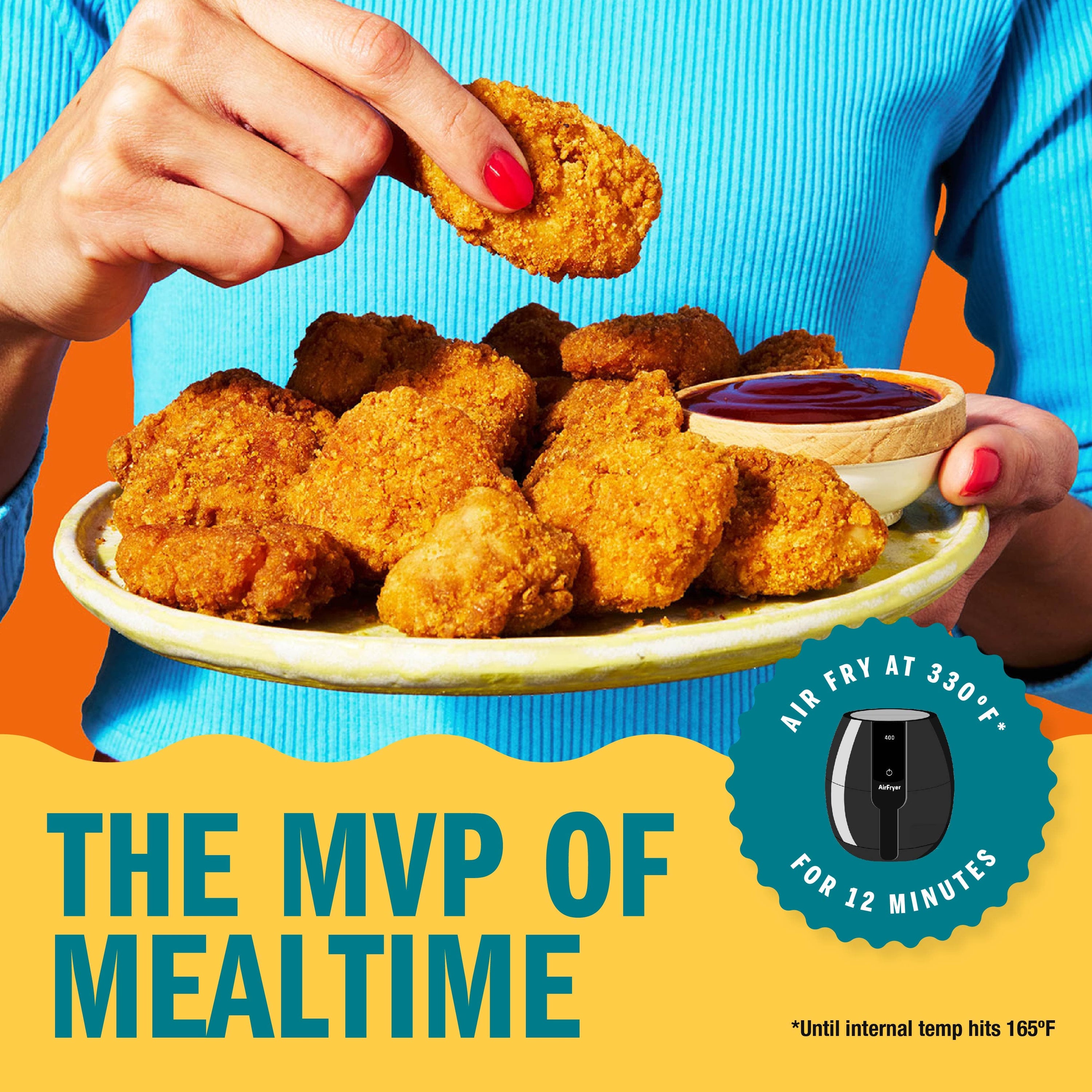 Lightly Breaded Chicken Breast Nuggets