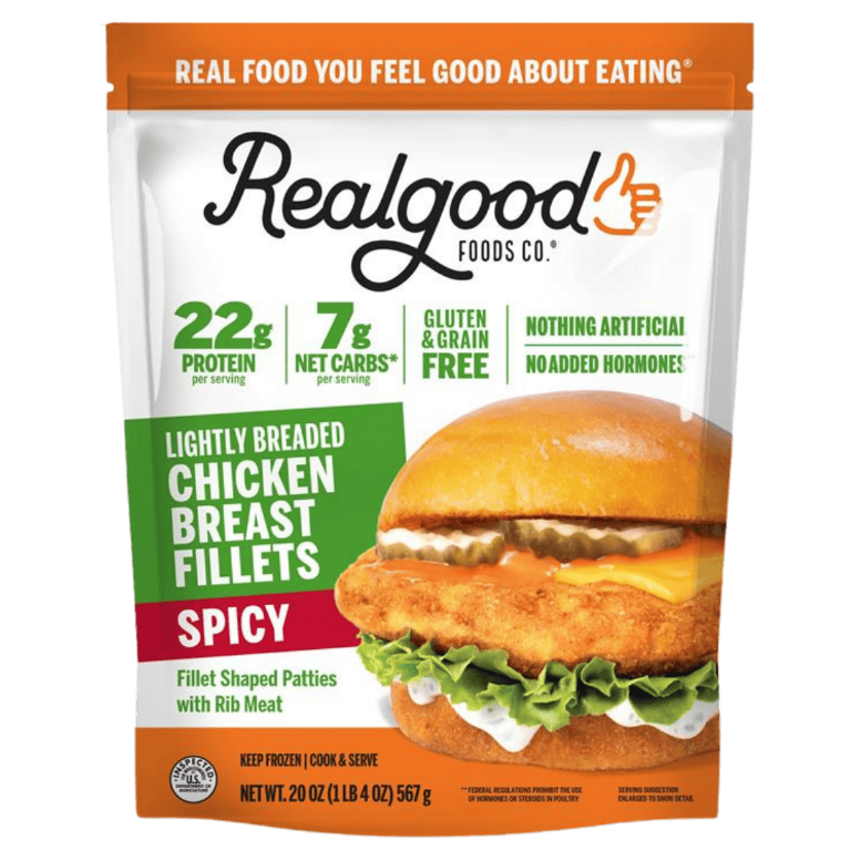 Real Good Foods Spicy Lightly Breaded Chicken Breast Fillets