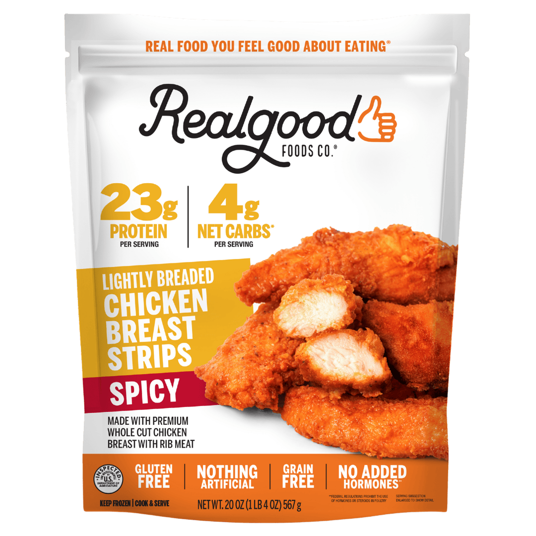 Real Good Foods Lightly Breaded Spicy Chicken Strips