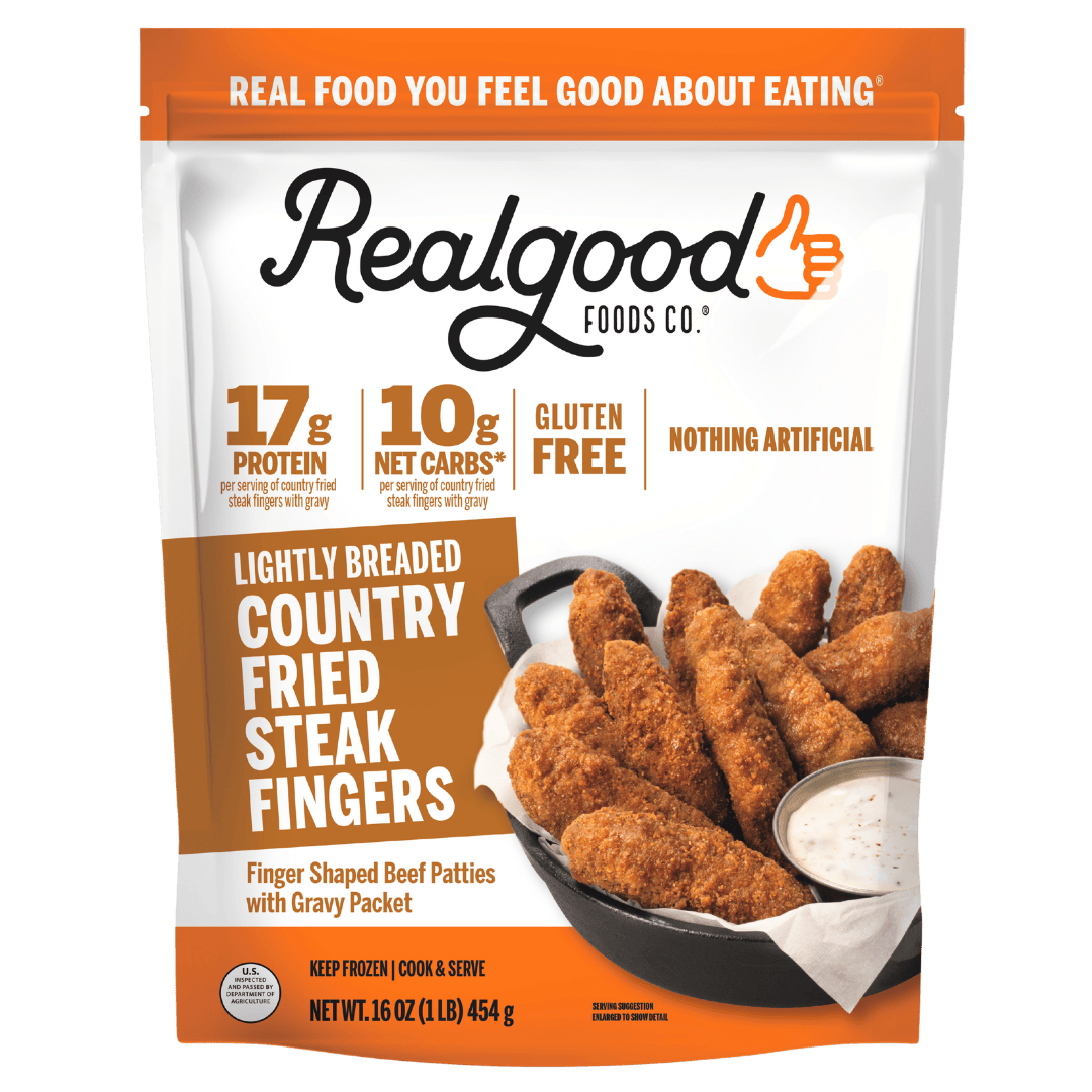 Realgood Foods Co Real Good Foods Country Fried Steak Fingers — product image