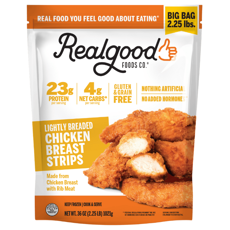 Lightly Breaded Chicken Breast Strips – BIG Bag