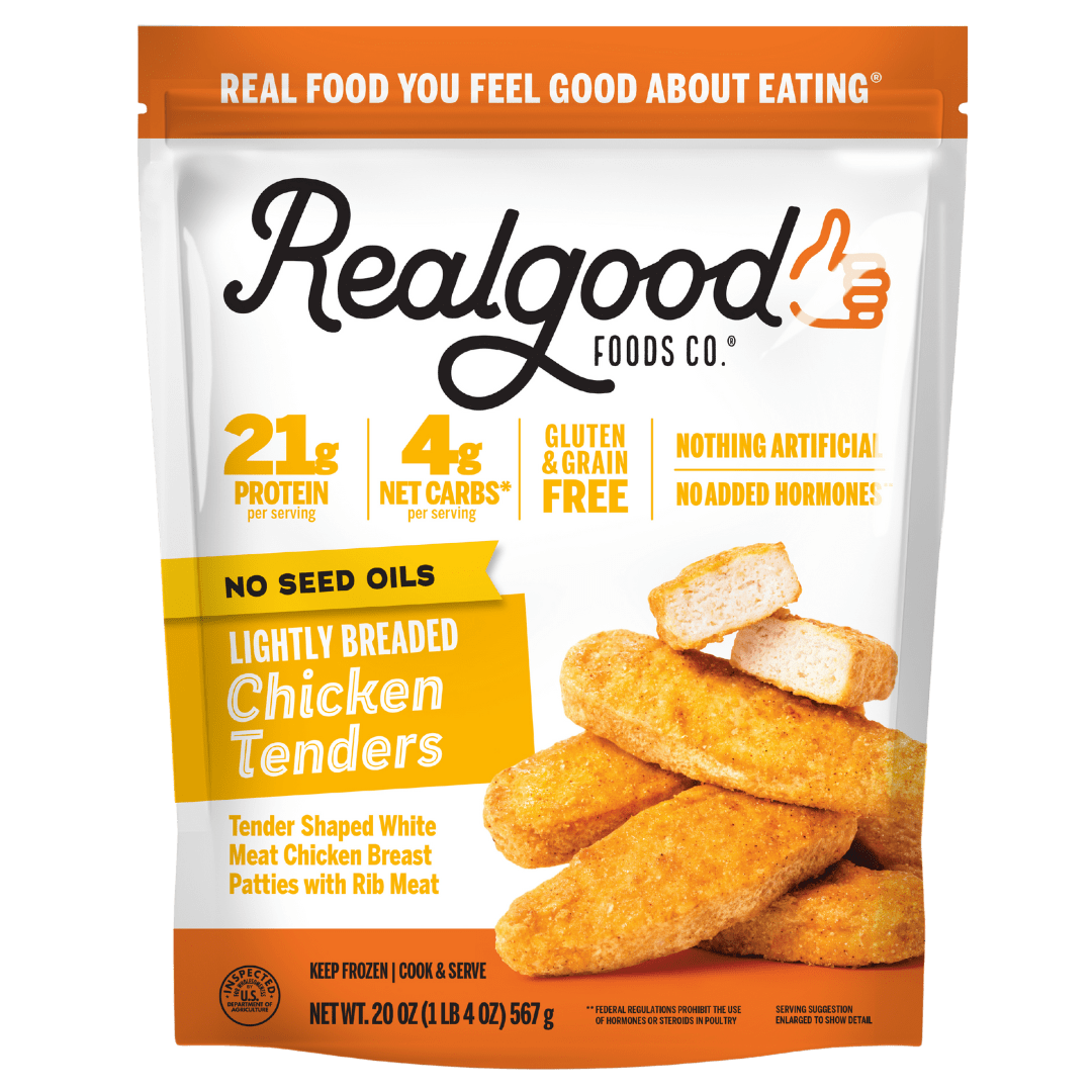 bag of real good foods chicken tenders