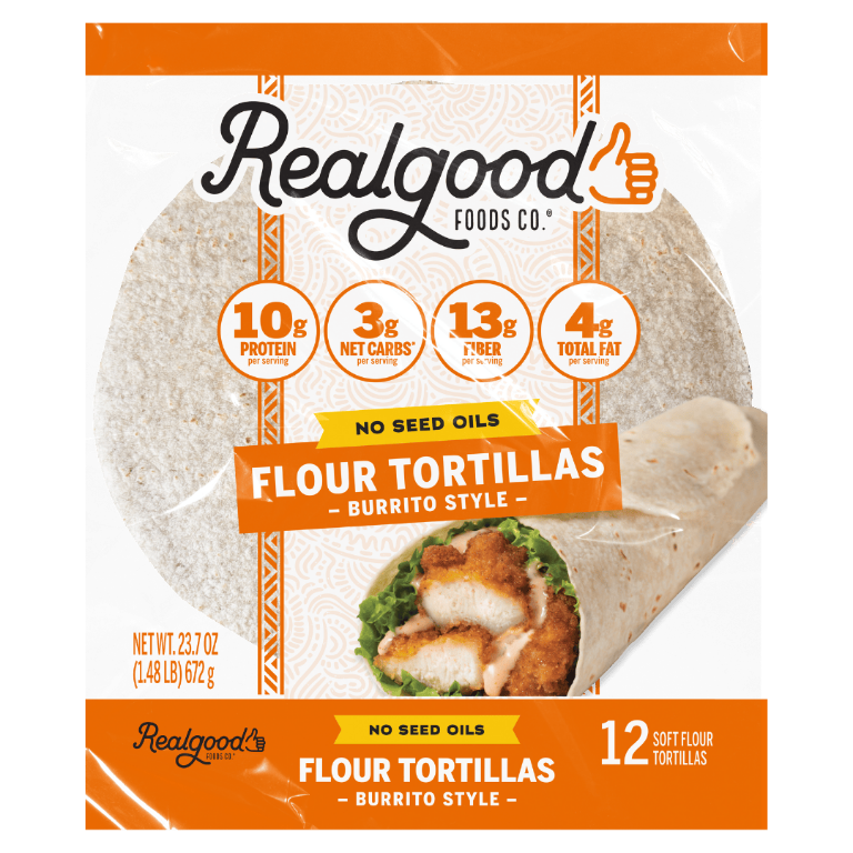 Real Real Good Foods Flour Tortillas — product image