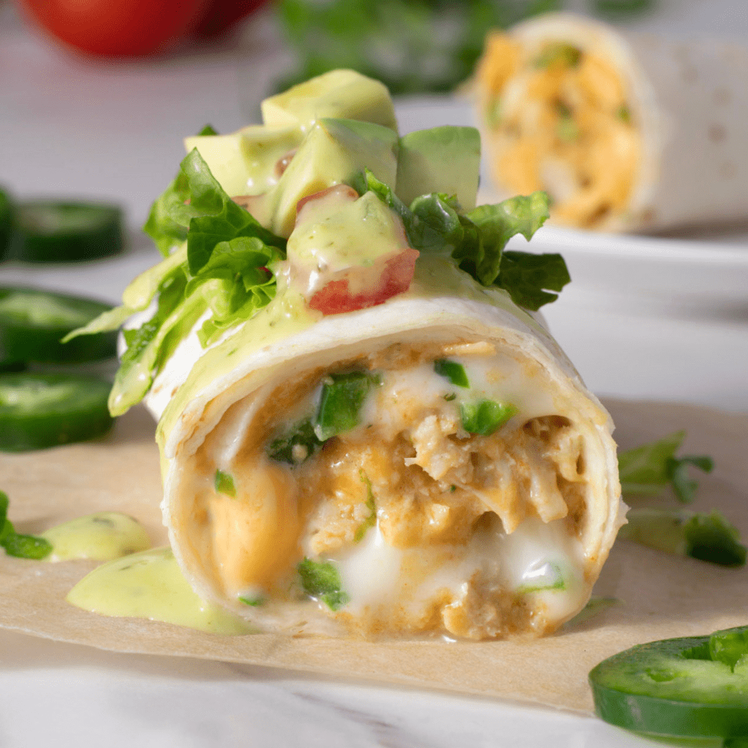 Chicken & Three Cheese Burritos