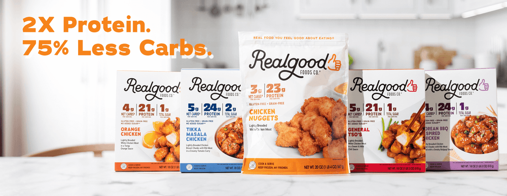 Real Good Foods Frozen Chicken Entrees, 2019-12-03