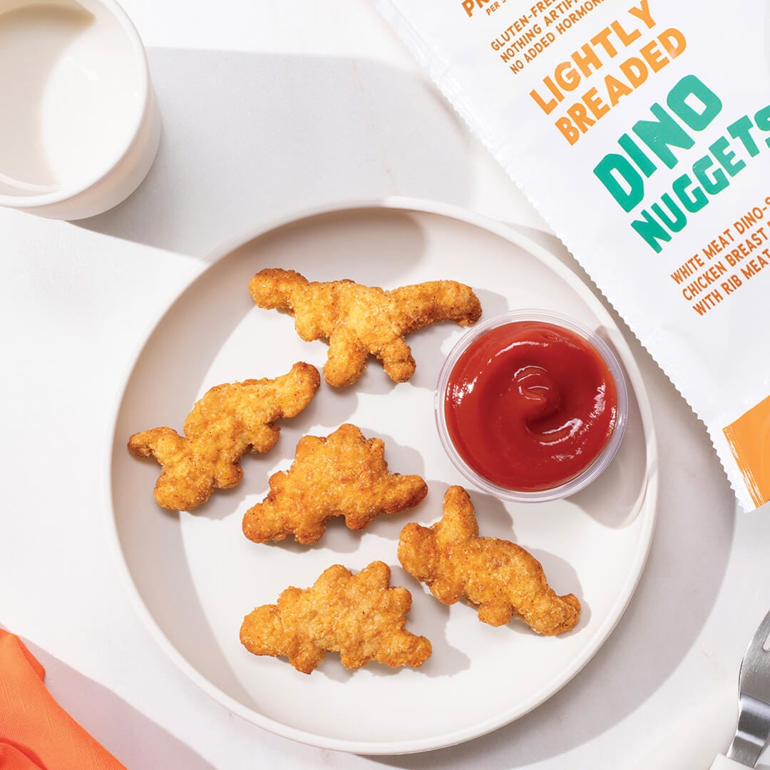 Lightly Breaded Dino Chicken Nuggets