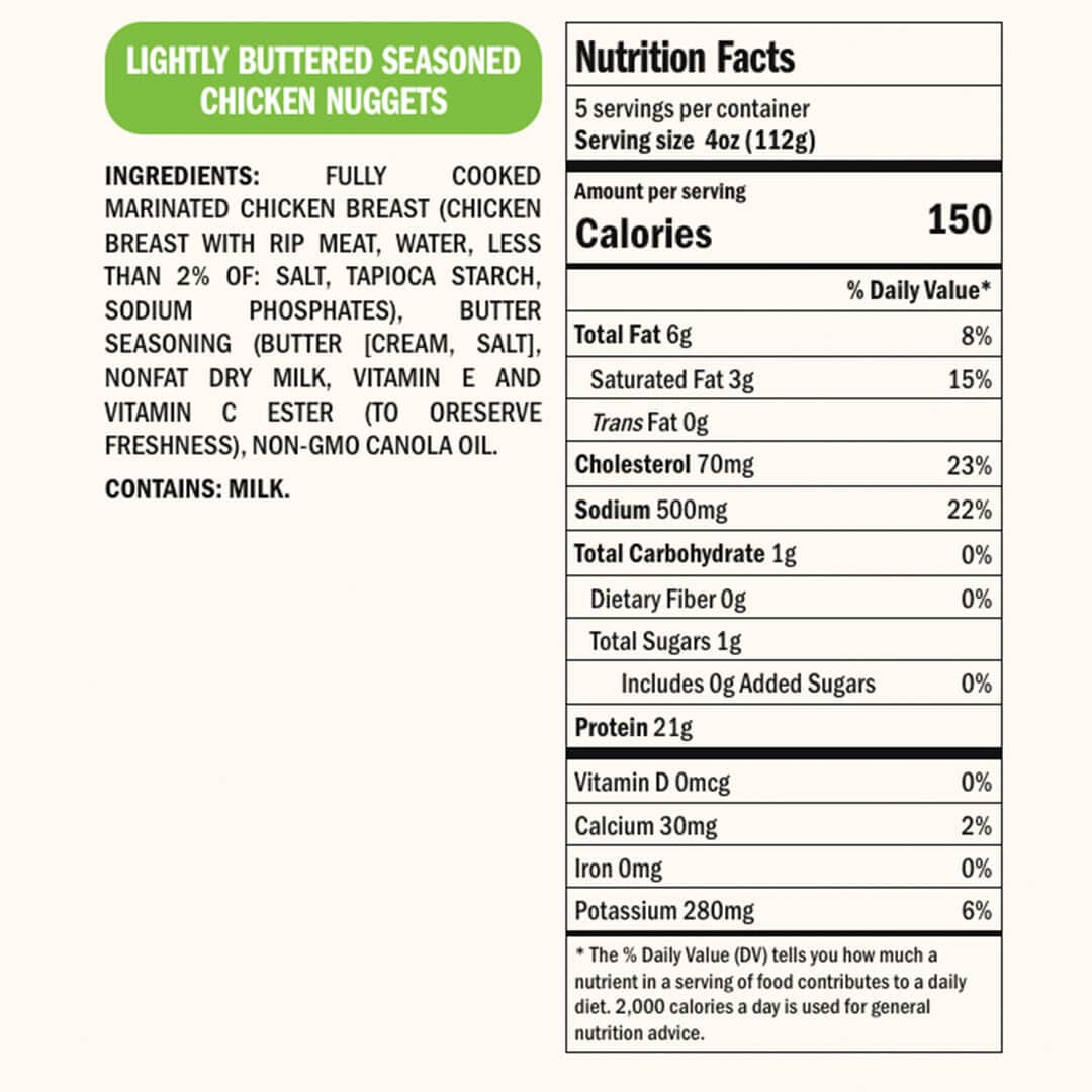 Real Good Foods Lightly Buttered Seasoned Chicken