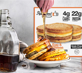 Breakfast Sandwich w/ Sugar Free Maple Syrup