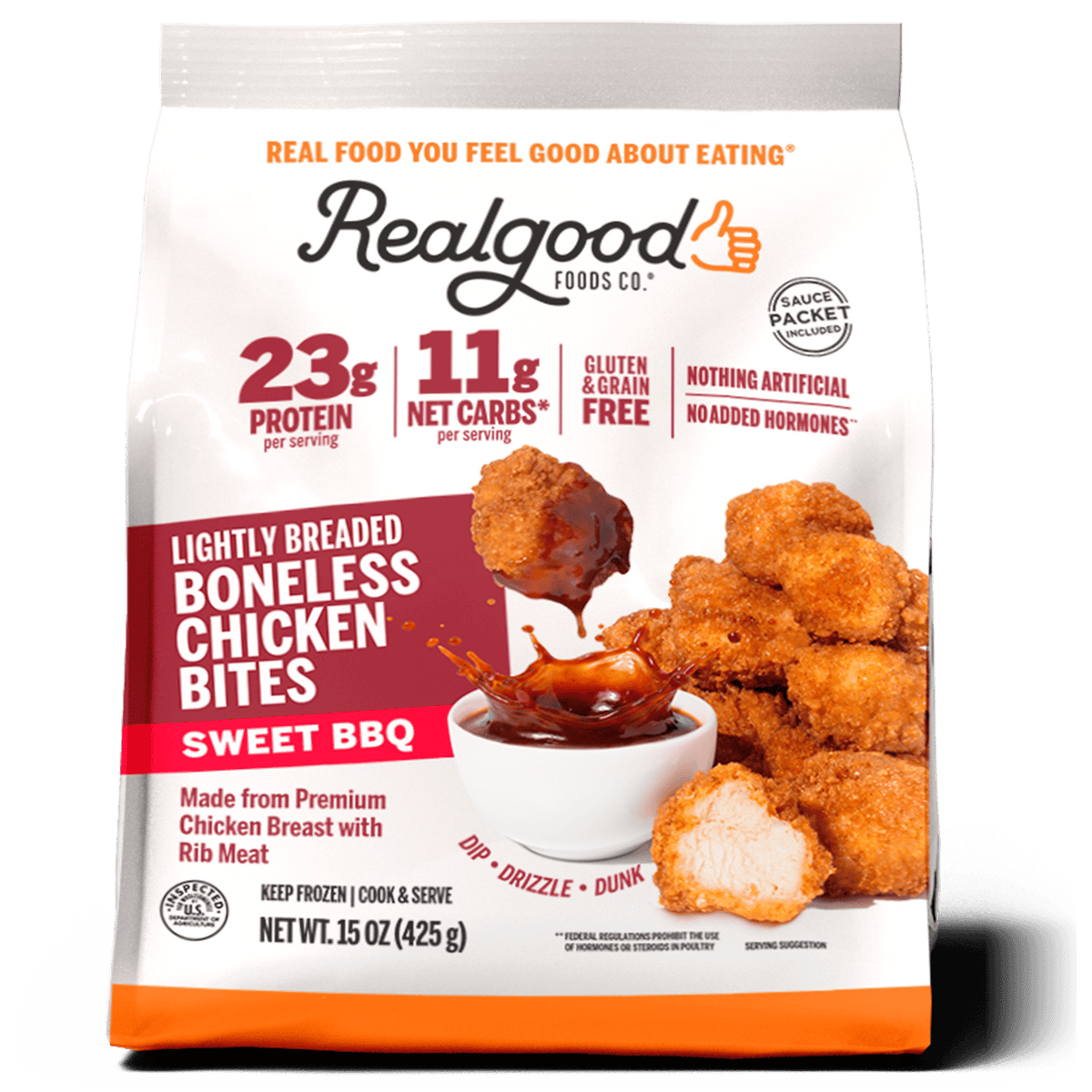 Real Good Foods Sweet BBQ Boneless Chicken Bites