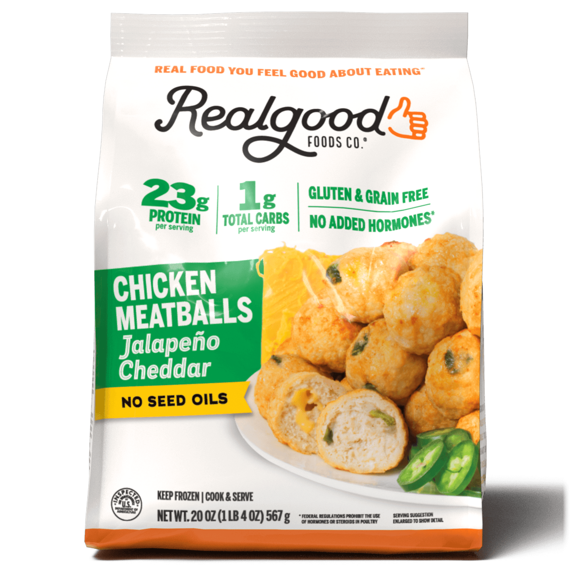 Real Good Foods Jalapeno Cheddar Chicken Meatballs
