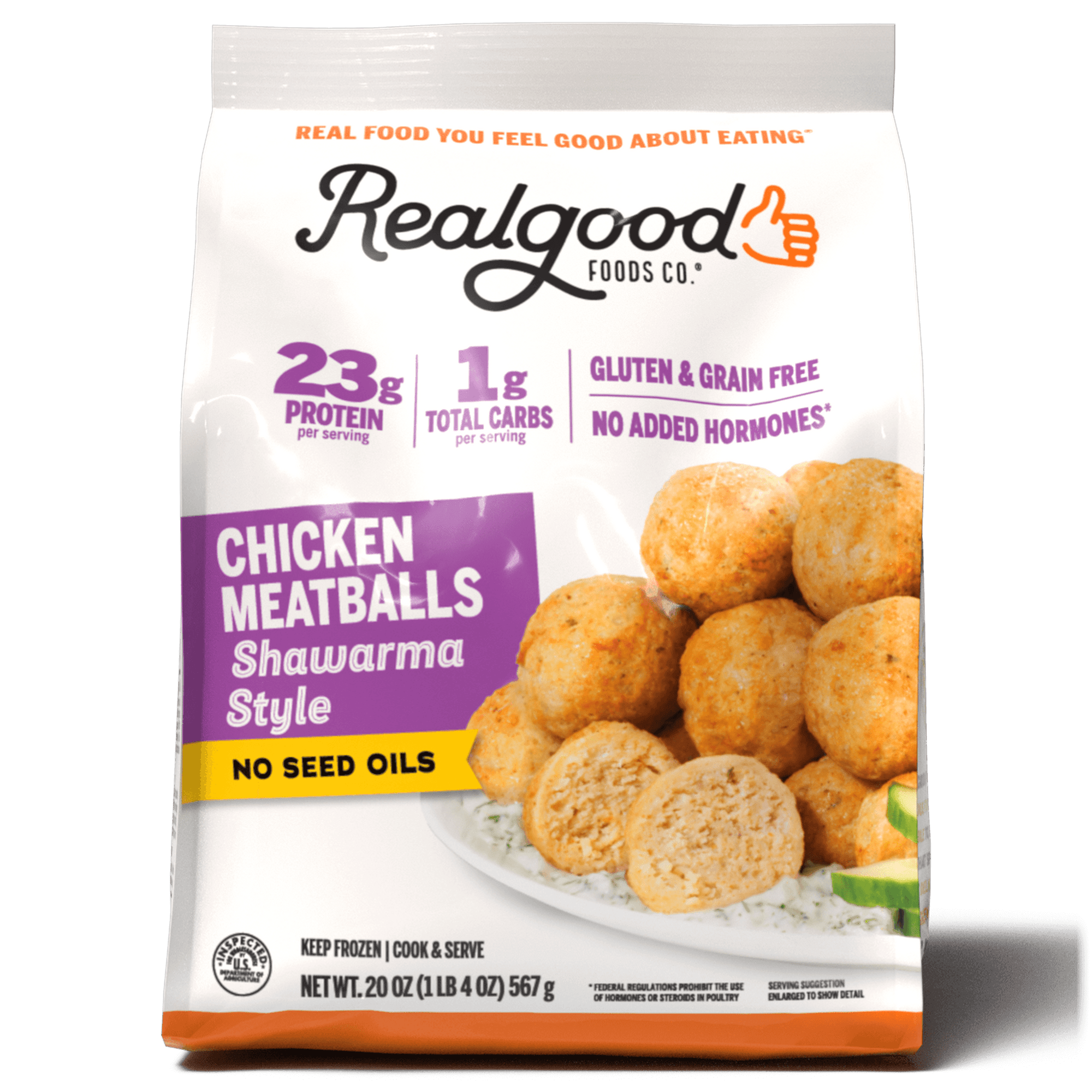 Real Good Foods Shawarma Style Chicken Meatballs