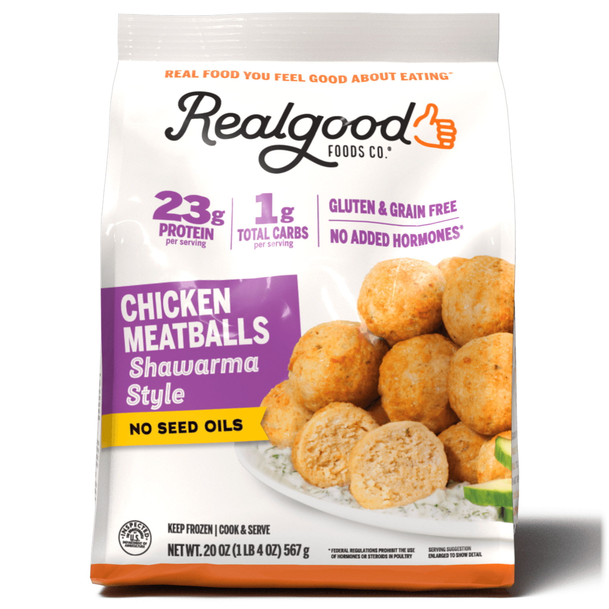 Real Good Foods Shawarma Style Chicken Meatballs