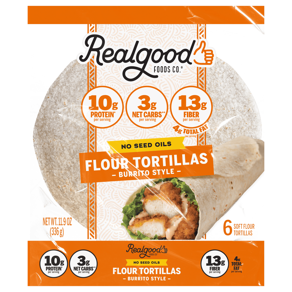 Real Good Foods Flour Tortilla (Burrito Style) - Walmart