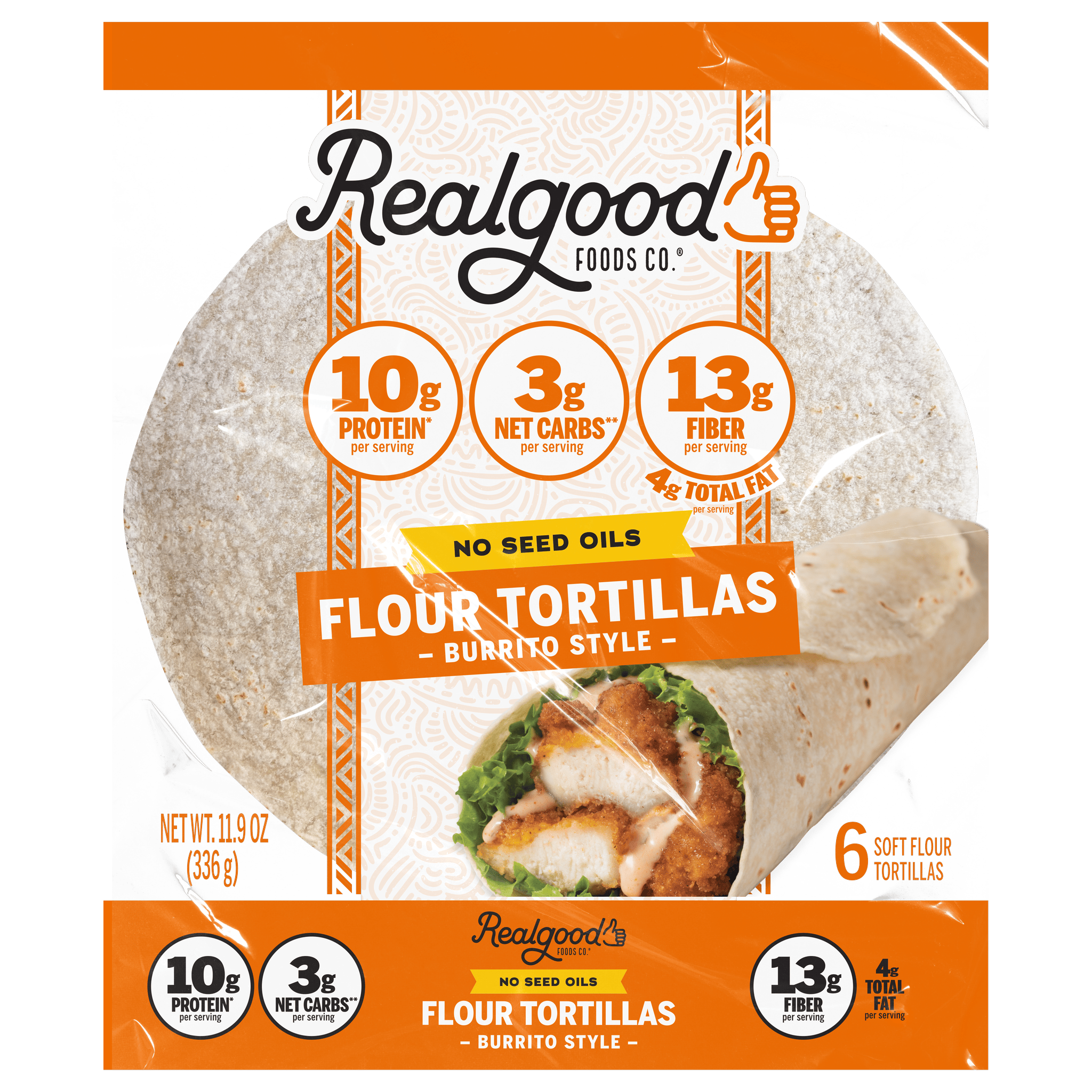 Real Good Foods Flour Tortilla (Burrito Style) - Walmart