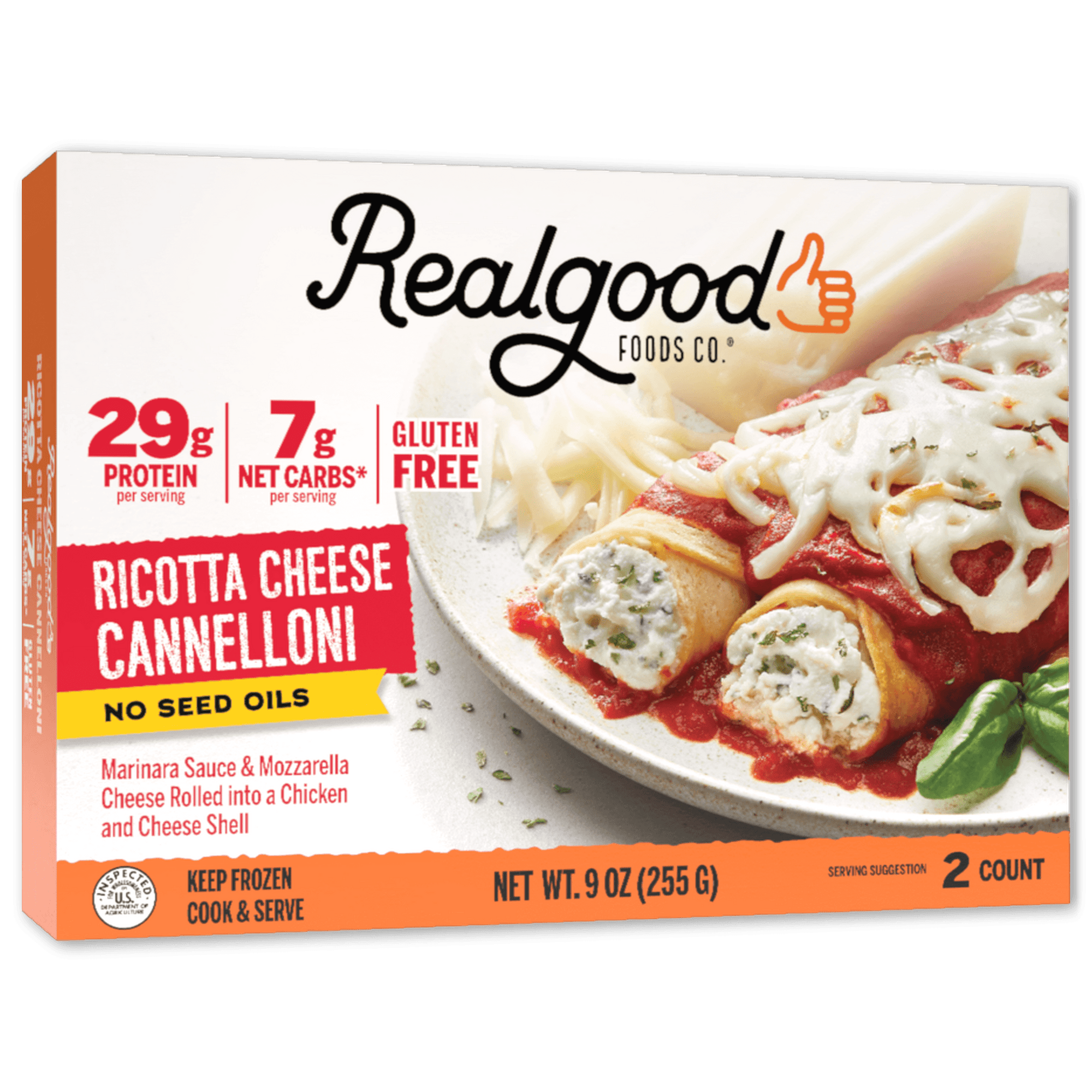 Real Good Foods Ricotta Cheese Cannelloni
