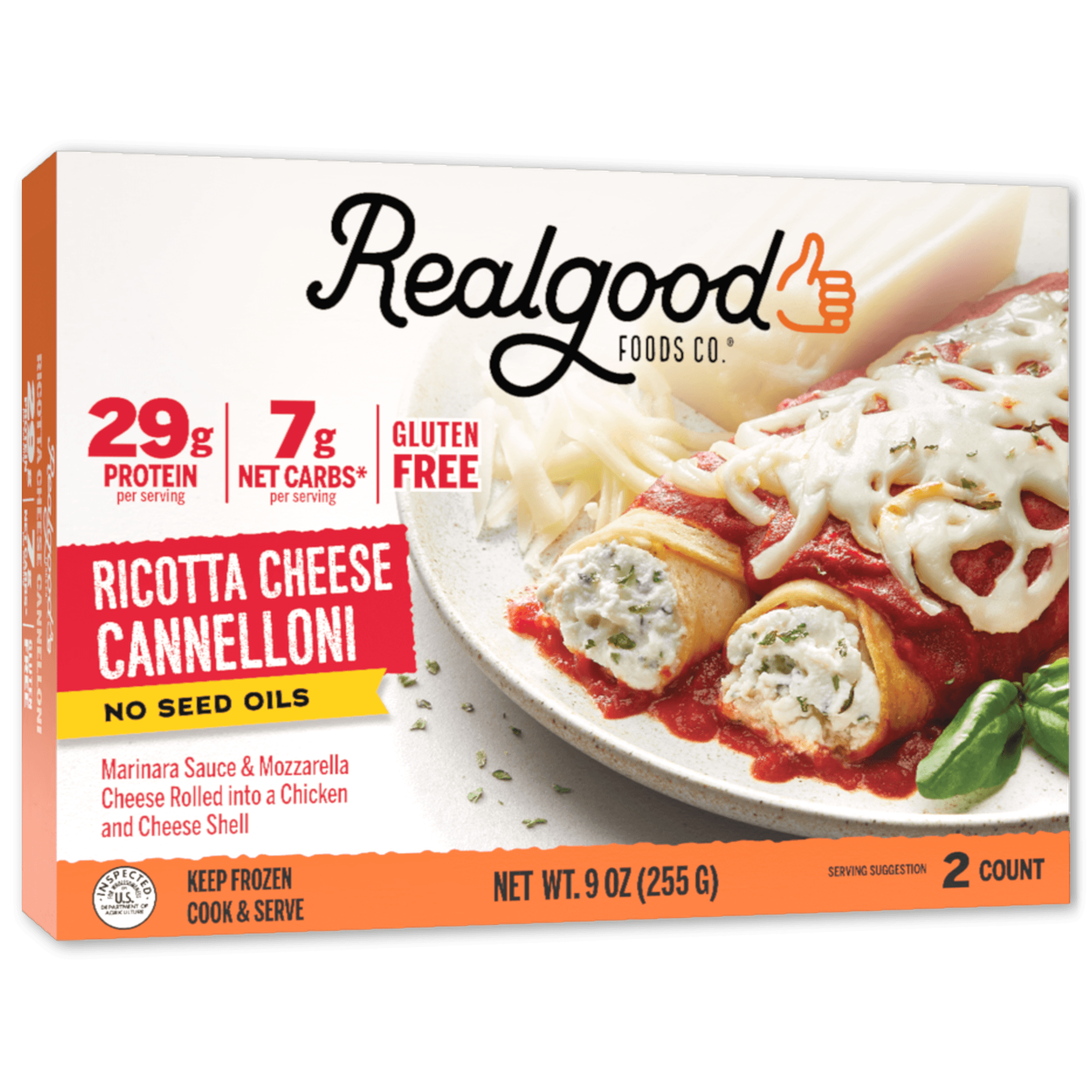 Real Good Foods Ricotta Cheese Cannelloni